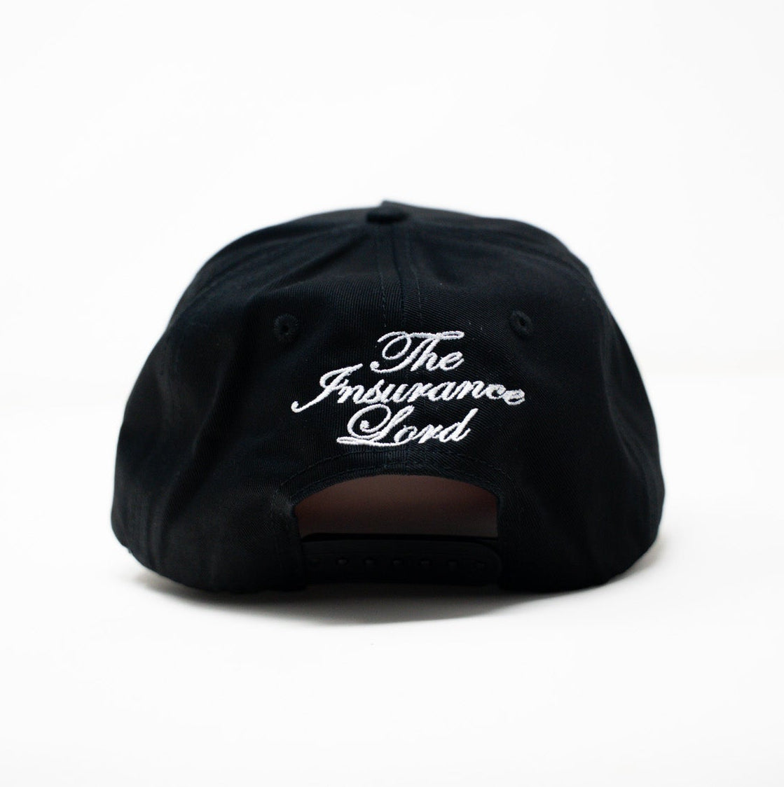 Insurance Lord Classic Black Cap Red Underbrim