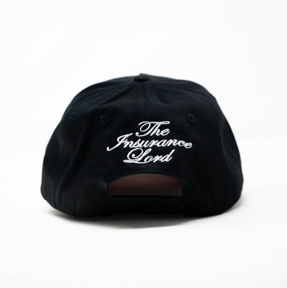 Insurance Lord Classic Black Cap Red Underbrim