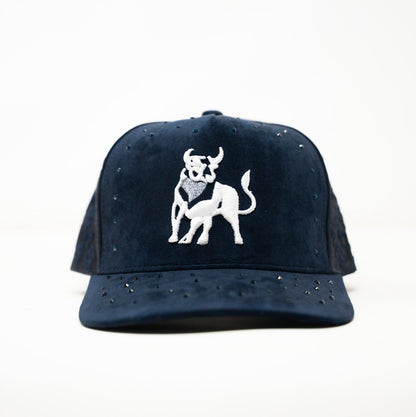 Insurance Lord Navy Blue Crystal Cap
