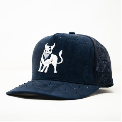 Insurance Lord Navy Blue Crystal Cap