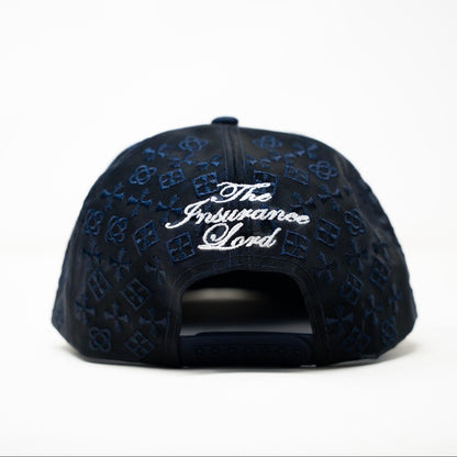 Insurance Lord Navy Blue Crystal Cap
